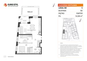 3 pokoje, mieszkanie 48,76 m², piętro 4, oferta nr B1/42, Zajezdnia Motława, Gdańsk, Śródmieście, Dolne Miasto, ul. Kurza