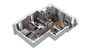 3 pokoje, mieszkanie 50,56 m², piętro 4, oferta nr B/13, Osiedle Warszawska - etap III, Gdańsk, Ujeścisko-Łostowice, Ujeścisko, ul. Warszawska