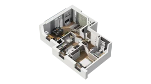 3 pokoje, mieszkanie 50,56 m², piętro 4, oferta nr B/13, Osiedle Warszawska - etap III, Gdańsk, Ujeścisko-Łostowice, Ujeścisko, ul. Warszawska