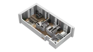 3 pokoje, mieszkanie 54,87 m², piętro 1, oferta nr B/29, Osiedle Warszawska - etap III, Gdańsk, Ujeścisko-Łostowice, Ujeścisko, ul. Warszawska