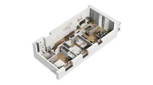3 pokoje, mieszkanie 54,87 m², piętro 1, oferta nr B/29, Osiedle Warszawska - etap III, Gdańsk, Ujeścisko-Łostowice, Ujeścisko, ul. Warszawska