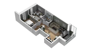 3 pokoje, mieszkanie 52,21 m², piętro 1, oferta nr B/30, Osiedle Warszawska - etap III, Gdańsk, Ujeścisko-Łostowice, Ujeścisko, ul. Warszawska