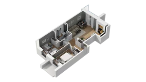 3 pokoje, mieszkanie 52,21 m², piętro 1, oferta nr B/30, Osiedle Warszawska - etap III, Gdańsk, Ujeścisko-Łostowice, Ujeścisko, ul. Warszawska