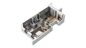 3 pokoje, mieszkanie 52,21 m², piętro 2, oferta nr B/36, Osiedle Warszawska - etap III, Gdańsk, Ujeścisko-Łostowice, Ujeścisko, ul. Warszawska