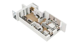 3 pokoje, mieszkanie 52,75 m², piętro 4, oferta nr B/48, Osiedle Warszawska - etap III, Gdańsk, Ujeścisko-Łostowice, Ujeścisko, ul. Warszawska