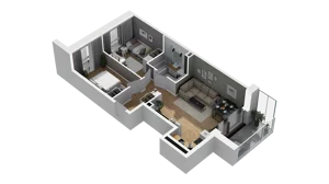 3 pokoje, mieszkanie 52,75 m², piętro 4, oferta nr B/48, Osiedle Warszawska - etap III, Gdańsk, Ujeścisko-Łostowice, Ujeścisko, ul. Warszawska