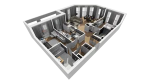 4 pokoje, mieszkanie 89,68 m², piętro 1, oferta nr A/6, Esencja, Gdańsk, Śródmieście, Dolne Miasto, ul. Kamienna Grobla / Jałmużnicza
