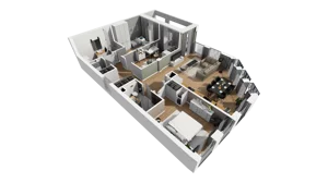 4 pokoje, mieszkanie 89,68 m², piętro 1, oferta nr A/6, Esencja, Gdańsk, Śródmieście, Dolne Miasto, ul. Kamienna Grobla / Jałmużnicza