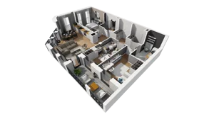 4 pokoje, mieszkanie 89,62 m², piętro 2, oferta nr A/20, Esencja, Gdańsk, Śródmieście, Dolne Miasto, ul. Kamienna Grobla / Jałmużnicza