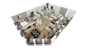 4 pokoje, mieszkanie 89,62 m², piętro 2, oferta nr A/20, Esencja, Gdańsk, Śródmieście, Dolne Miasto, ul. Kamienna Grobla / Jałmużnicza
