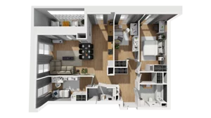 4 pokoje, mieszkanie 85,78 m², piętro 1, oferta nr A/70, Esencja, Gdańsk, Śródmieście, Dolne Miasto, ul. Kamienna Grobla / Jałmużnicza