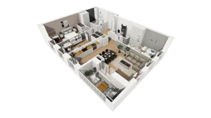 4 pokoje, mieszkanie 85,78 m², piętro 1, oferta nr A/70, Esencja, Gdańsk, Śródmieście, Dolne Miasto, ul. Kamienna Grobla / Jałmużnicza