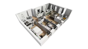 4 pokoje, mieszkanie 85,78 m², piętro 1, oferta nr A/70, Esencja, Gdańsk, Śródmieście, Dolne Miasto, ul. Kamienna Grobla / Jałmużnicza