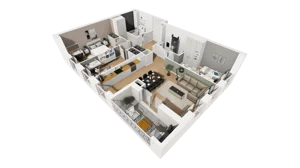 4 pokoje, mieszkanie 85,84 m², piętro 2, oferta nr A/79, Esencja, Gdańsk, Śródmieście, Dolne Miasto, ul. Kamienna Grobla / Jałmużnicza