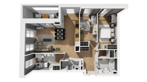 4 pokoje, mieszkanie 85,85 m², piętro 3, oferta nr A/88, Esencja, Gdańsk, Śródmieście, Dolne Miasto, ul. Kamienna Grobla / Jałmużnicza