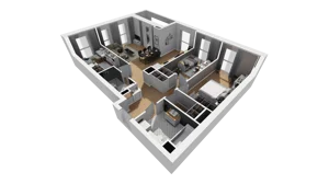 4 pokoje, mieszkanie 85,85 m², piętro 3, oferta nr A/88, Esencja, Gdańsk, Śródmieście, Dolne Miasto, ul. Kamienna Grobla / Jałmużnicza