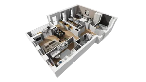 4 pokoje, mieszkanie 85,85 m², piętro 3, oferta nr A/88, Esencja, Gdańsk, Śródmieście, Dolne Miasto, ul. Kamienna Grobla / Jałmużnicza