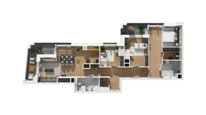 4 pokoje, mieszkanie 91,50 m², piętro 4, oferta nr B1/39, Zajezdnia Motława, Gdańsk, Śródmieście, Dolne Miasto, ul. Kurza