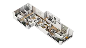 4 pokoje, mieszkanie 91,50 m², piętro 4, oferta nr B1/39, Zajezdnia Motława, Gdańsk, Śródmieście, Dolne Miasto, ul. Kurza