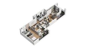 4 pokoje, mieszkanie 91,50 m², piętro 4, oferta nr B1/39, Zajezdnia Motława, Gdańsk, Śródmieście, Dolne Miasto, ul. Kurza