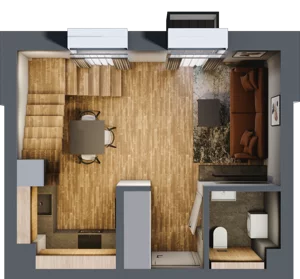 1 pokój, mieszkanie 43,18 m², parter, oferta nr 1, Sprzeczna 6, Warszawa, Praga Północ, Stara Praga, ul. Sprzeczna 6