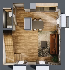 2 pokoje, mieszkanie 56,73 m², parter, oferta nr 4, Sprzeczna 6, Warszawa, Praga Północ, Stara Praga, ul. Sprzeczna 6