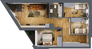 4 pokoje, mieszkanie 64,19 m², piętro 1, oferta nr 9, Sprzeczna 6, Warszawa, Praga Północ, Stara Praga, ul. Sprzeczna 6