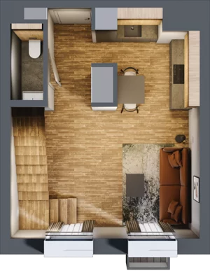 2 pokoje, mieszkanie 47,91 m², piętro 2, oferta nr 14, Sprzeczna 6, Warszawa, Praga Północ, Stara Praga, ul. Sprzeczna 6
