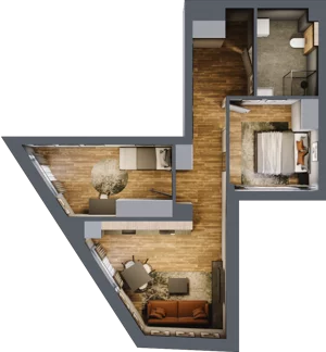 3 pokoje, mieszkanie 58,11 m², piętro 5, oferta nr 31, Sprzeczna 6, Warszawa, Praga Północ, Stara Praga, ul. Sprzeczna 6