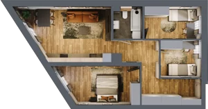 4 pokoje, mieszkanie 69,40 m², piętro 5, oferta nr 33, Sprzeczna 6, Warszawa, Praga Północ, Stara Praga, ul. Sprzeczna 6