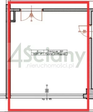Biuro 34,85 m², Warszawa, Mokotów, Wynajem