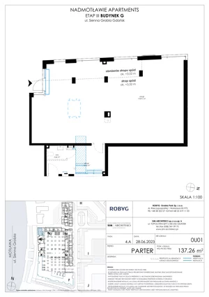 Lokal użytkowy 137,26 m², oferta nr G.0U01, Nadmotławie Apartments - lokale użytkowe, Gdańsk, Śródmieście, ul. Sienna Grobla