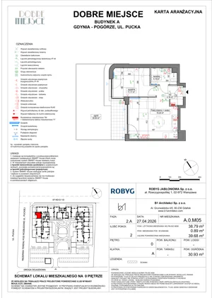 2 pokoje, mieszkanie 38,79 m², parter, oferta nr A.0M05, Dobre Miejsce, Gdynia, Pogórze, Pogórze, ul. Pucka