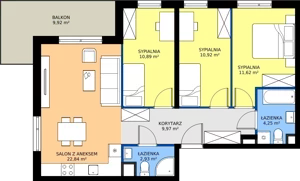 4 pokoje, mieszkanie 73,56 m², piętro 2, oferta nr 3.1.2M09, Szumilas, Kowale, ul. Magazynowa