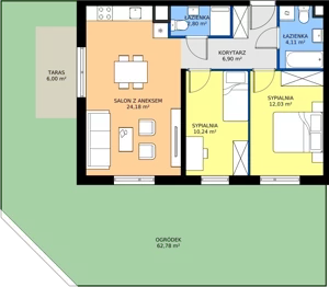 3 pokoje, mieszkanie 60,26 m², parter, oferta nr 3.6.0M09, Szumilas, Kowale, ul. Magazynowa