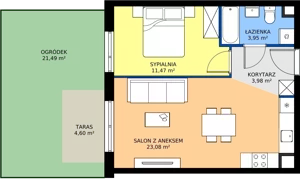 2 pokoje, mieszkanie 39,99 m², piętro 3, oferta nr 3.9.3M01, Szumilas, Kowale, ul. Magazynowa