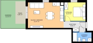 2 pokoje, mieszkanie 43,25 m², parter, oferta nr 3.11.0M01, Szumilas bud. 11-15, Kowale, ul. Magazynowa
