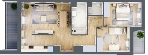 3 pokoje, mieszkanie 69,04 m², piętro 3, oferta nr A-B143, Warszawski Świt, Warszawa, Targówek, Bródno, ul. Warszawski Świt 5