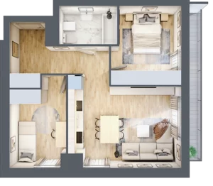 3 pokoje, mieszkanie 52,70 m², piętro 8, oferta nr A-A121, Warszawski Świt, Warszawa, Targówek, Bródno, ul. Warszawski Świt 5
