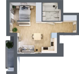 1 pokój, mieszkanie 33,00 m², piętro 4, oferta nr E2-A034, Warszawski Świt Etap XI, Warszawa, Targówek, Bródno, ul. Warszawski Świt
