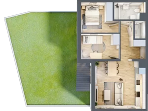 3 pokoje, mieszkanie 51,98 m², parter, oferta nr C68, Zakątek Włochy, Warszawa, Włochy, ul. Robotnicza 11/13