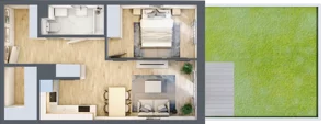 2 pokoje, mieszkanie 48,21 m², parter, oferta nr C67, Zakątek Włochy, Warszawa, Włochy, ul. Robotnicza 11/13
