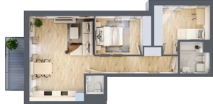 3 pokoje, mieszkanie 59,98 m², piętro 2, oferta nr C93, Zakątek Włochy, Warszawa, Włochy, ul. Robotnicza 11/13