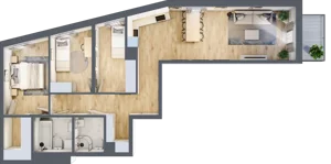 4 pokoje, mieszkanie 82,30 m², piętro 2, oferta nr C85, Zakątek Włochy, Warszawa, Włochy, ul. Robotnicza 11/13