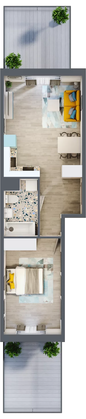 2 pokoje, mieszkanie 45,31 m², parter, oferta nr F4, ul. Glogera - bud. F i G, Kraków, Prądnik Biały, Górka Narodowa, ul. Zygmunta Glogera