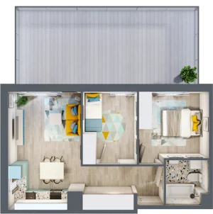 2 pokoje, mieszkanie 50,58 m², parter, oferta nr F24, ul. Glogera - bud. F i G, Kraków, Prądnik Biały, Górka Narodowa, ul. Zygmunta Glogera