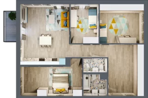 4 pokoje, mieszkanie 82,82 m², piętro 2, oferta nr 24, Smętna Garden, Kraków, Bronowice, Bronowice Wielkie, ul. Smętna 1E/F