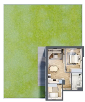 3 pokoje, mieszkanie 49,84 m², piętro 1, oferta nr B.12, Nowa Namiarkowa, Będzin, ul. Namiarkowa 15D