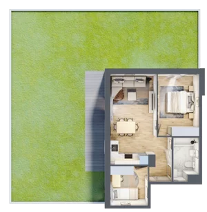 3 pokoje, mieszkanie 49,84 m², piętro 1, oferta nr B.12, Nowa Namiarkowa, Będzin, ul. Namiarkowa 15D