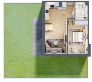 2 pokoje, mieszkanie 45,94 m², piętro 1, oferta nr C.11, Nowa Namiarkowa, Będzin, ul. Namiarkowa 15D